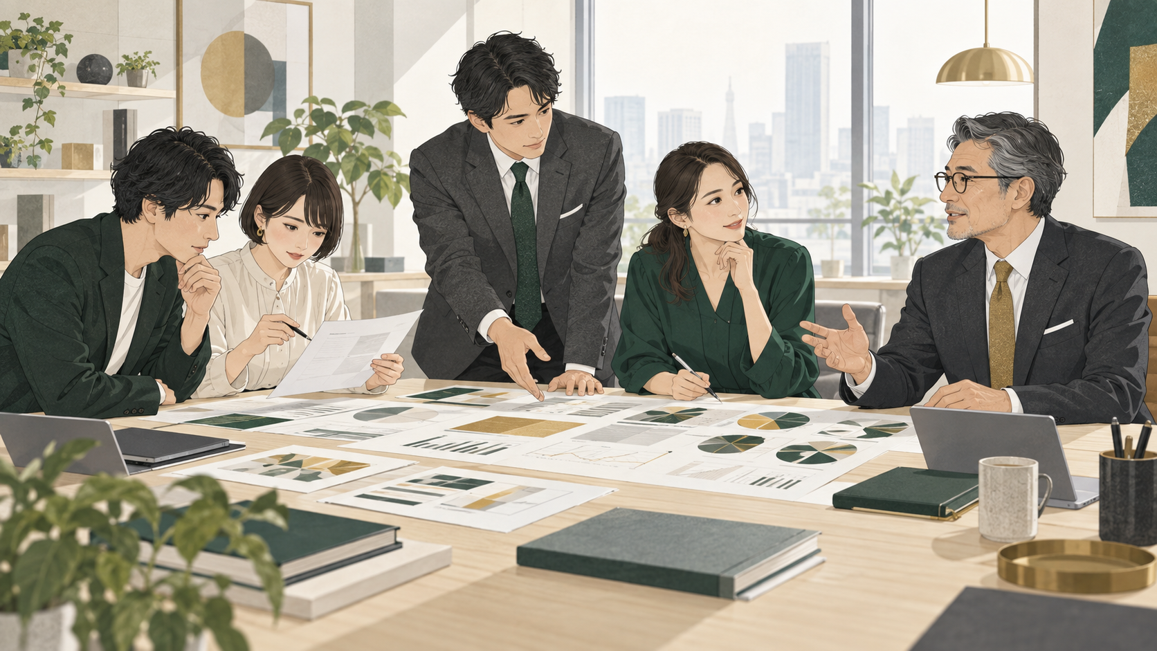 市場や顧客を調査し、情報を整理して経営判断につなげる専門チーム