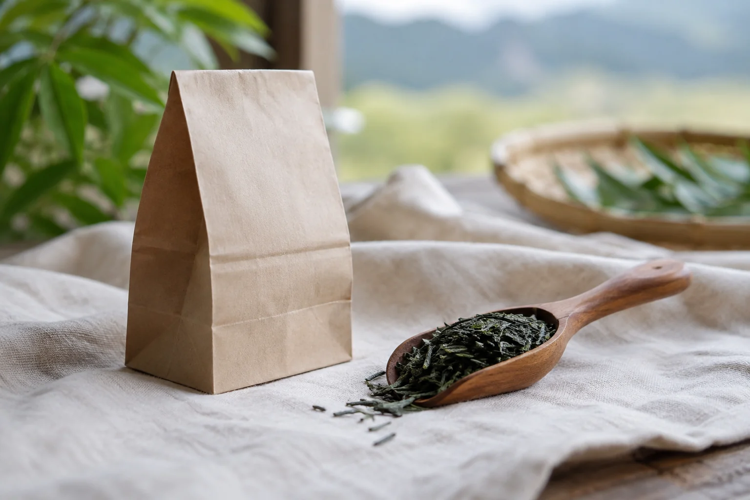 山あいの煎茶の仕上がり