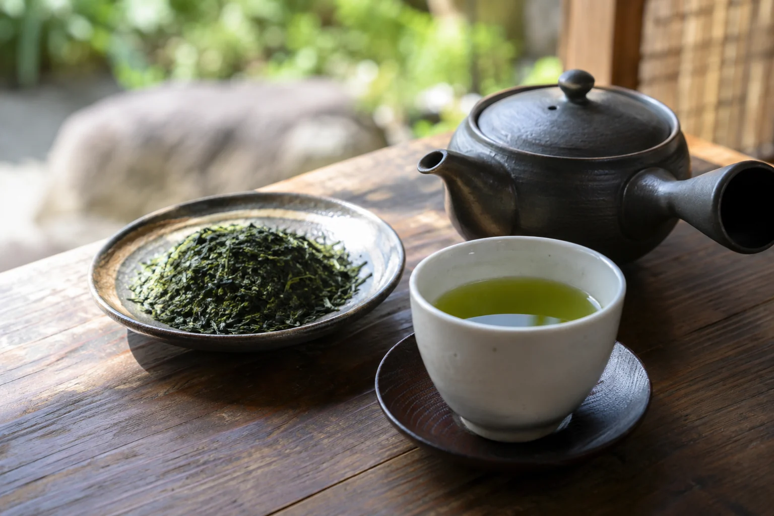深蒸しの煎茶の仕上がり