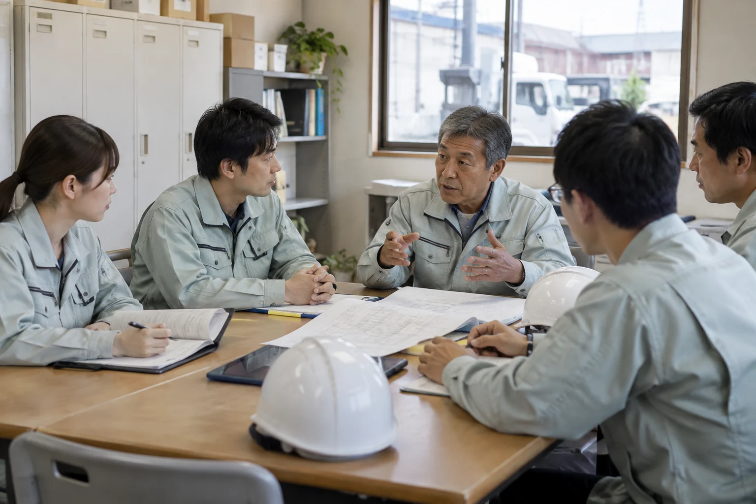 点検予定を共有する設備管理チーム